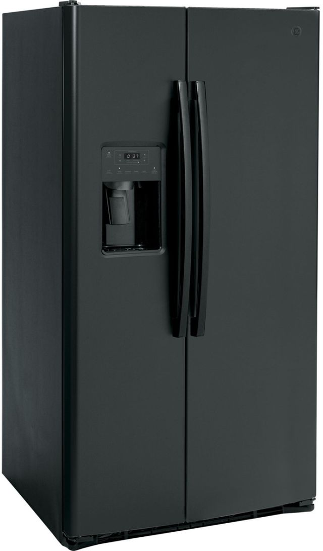 GE® 36" 25.3 Cu. Ft. Black Side-by-Side Refrigerator-3