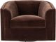Four Hands Presley Monte Chocolate Swivel Chair-2