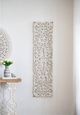 A & B Home Rustic White Floral Vine Panel-2