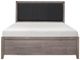 Homelegance® Woodrow Black/Brownish Gray Full Panel Bed-2
