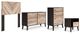 Signature Design by Ashley® Piperton 4-Piece Two-tone Brown/Black Twin Panel Headboard Set-0