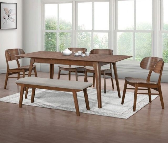 Winners Only® Uptown Medium Walnut Barrel Back Dining Side Chair-1