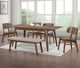 Winners Only® Uptown Medium Walnut Barrel Back Dining Side Chair-1