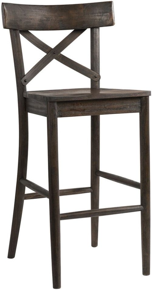 Elements International Coronado Chocolate Bar Stool-0