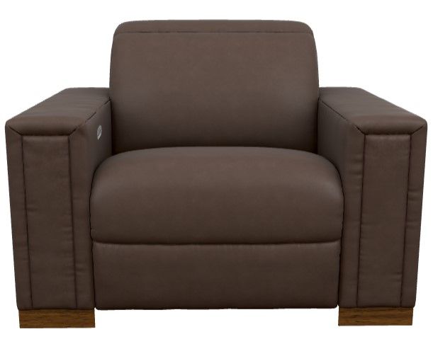 La-Z-Boy® Armitage Cognac Leather Power Reclining Chair and a Half with Headrest-1