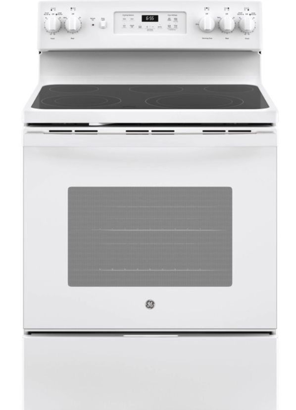 GE® 30" White Free Standing Electric Range-0