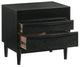 Armen Living Artemio Black 2-Drawer Nightstand with Shelf-4