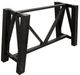 International Furniture Direct Loft Brown Brown Counter Dining Table with Black Base-3