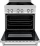 ZLINE 30" Stainless Steel Pro Style Induction Range with White Matte Door-2