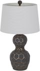 Cal® Lighting & Accessories Tuscaloosa 2-Piece Gold/Matte Black Table Lamp Set-1