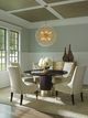 Lexington Home Carlyle Waldorf Brown Dining Table with Antiqued Silver Base-1