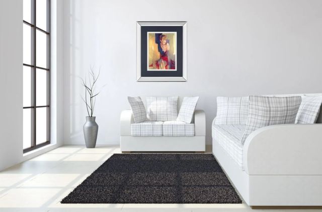 Classy Art Odalisque l by Christine Comyn Mirror Framed Wall Art-2