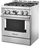 KitchenAid® 30" Stainless Steel Pro Style Gas Range-3