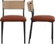 TOV Furniture Celine 2-Piece Maroon Dining Chair Set-0
