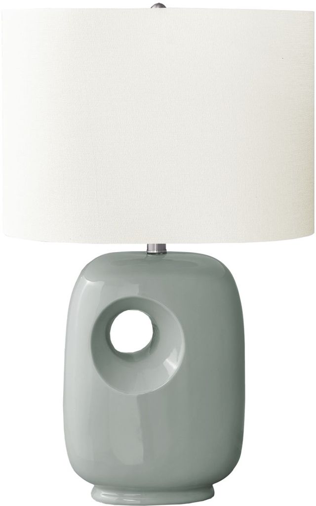 Monarch Specialties Inc. Green Ceramic Table Lamp -0