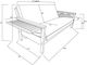 Kodiak Furniture Alamosa Canton Aqua/Graystone Futon with Mattress-4