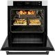 ZLINE Autograph Edition Professional 30" Satin Stainless Steel Single Electric Wall Oven with White Matte Door and Matte Black Accents-2