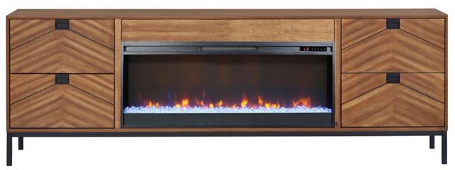 Legends Home Astoria Brown Fireplace Console