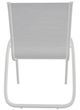 Telescope Casual Gardenella Abalone/Snow Aluminum/Fabric Outdoor Sling Stacking Arm Chair-3