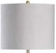 Stylecraft Margo Clear/Gold/White Table Lamp-1