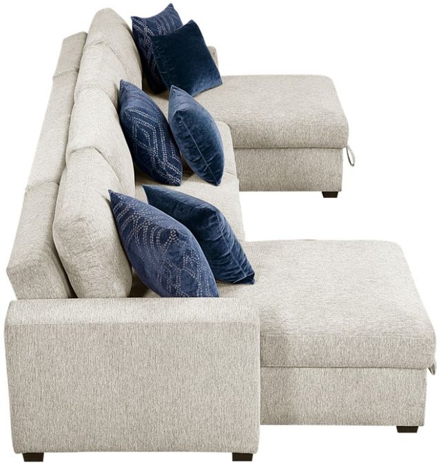 Homelegance® Isla 3-Piece Beige U-Shape Sectional and Reversible Chaises-3