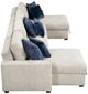 Homelegance® Isla 3-Piece Beige U-Shape Sectional and Reversible Chaises-3