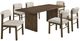 Coaster® Decker 7-Piece Cream/Walnut Dining Table Set-0