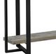 Titus Furniture T5045 Gray Console Table with Flat Black Frame-1