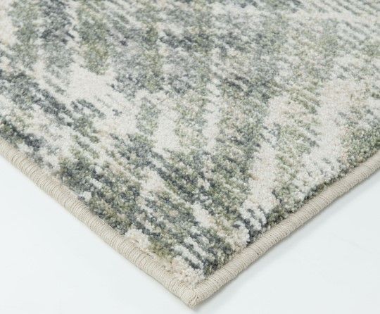 Orian Riverstone Subway Lines Soft White 5'x8' Area Rug-2