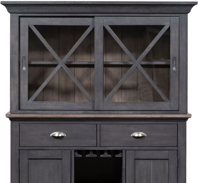 Liberty Furniture Ocean Isle Slate/Weathered Pine Hutch-0