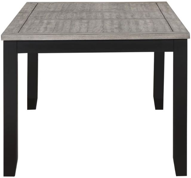 Coaster® Elodie Gray Dining Table with Black Base-2