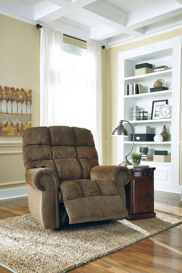 Signature Design by Ashley® Ernestine Truffle Power Lift Recliner-1