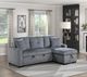Homelegance® Rhett 3-Piece Gray Right-Arm Facing Reversible Sleeper Sectional-1