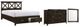 Bernards Nova II 3-Piece Cherry Queen X Storage Full Bedroom Set-0