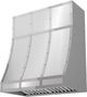 Zephyr Designer Collection 36'' x 12'' Stainless Steel Duct Cover Banding Kit -2