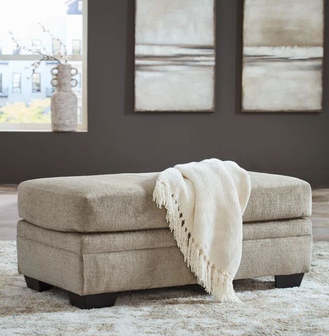 Signature Design by Ashley® Stonemeade Taupe Ottoman-3
