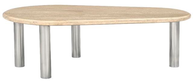 Moe's Home Collection Fia Beige Travertine Coffee Table -2