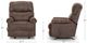 Franklin™ Captain Outlier Walnut Manual Swivel Rocker Recliner-2