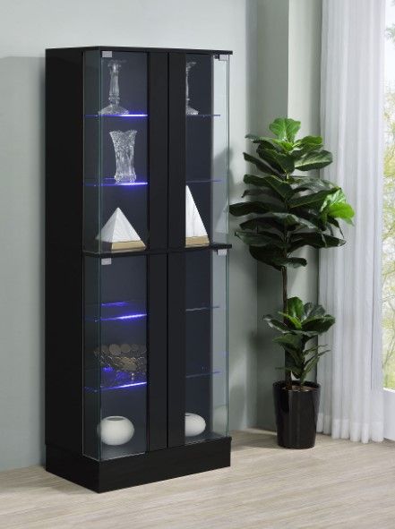 Coaster® Cabra Black Display Cabinet-3