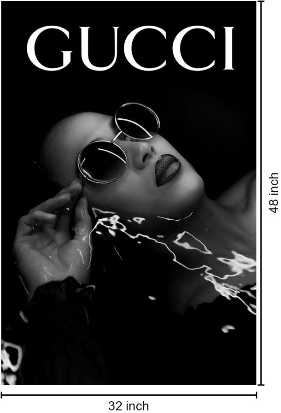 Classy Living Dramatic Gucci Wall Art-2