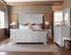International Furniture Direct Terra Vintage White California King Panel Bed-1