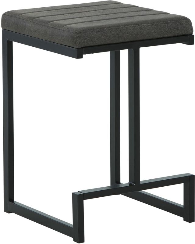 Signature Design by Ashley® Strumford Gray/Black Bar Stool-0