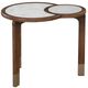 Steve Silver Co. Oormi 3-Piece White Occasional Table with Cognac Base Set-1