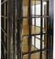 YHD Black Distressed Phone Booth Display Cabinet-5