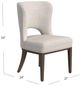 Bassett Mirror Trevino 2-Piece Chestnut Brown/Clarkson's Sand Dining Side Chair-4