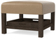 Bassett® Furniture Lori Sable Ottoman with Tray-1