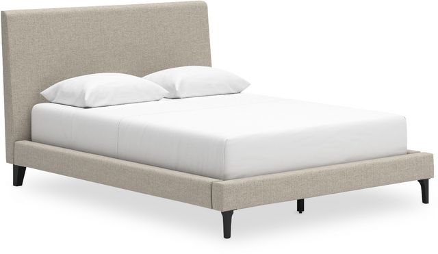 Cielden Upholstered Bed - Soft Gray