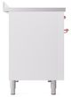 Ilve® Nostalgie II Series 48" White Pro Style Induction Range with Cooper Trim-2