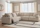 Benchcraft® Carceri 5-Piece Cashmere Power Reclining L-Shape Sectional-1
