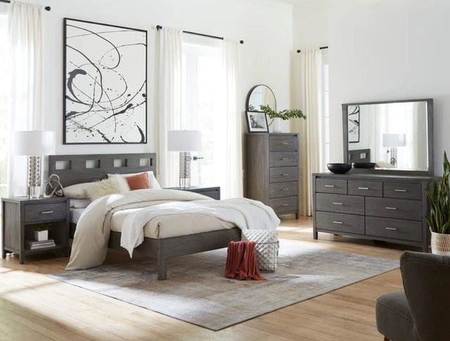 Modus Furniture Nevis Riva Sharkskin Full Panel Bed-1